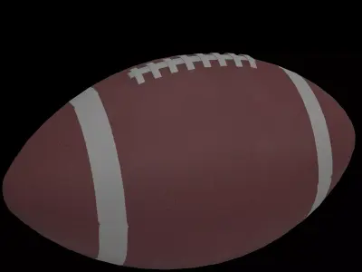 american football 3D model