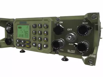 Radio military 1 3D model