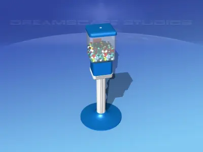 Commercial Gumball Machine 3D model