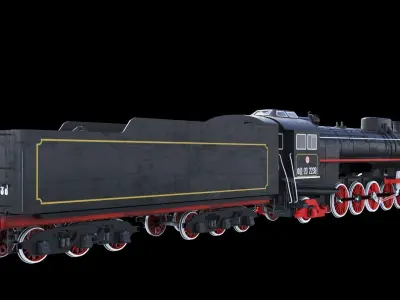 Soviet Locomotive FD 20 3D model