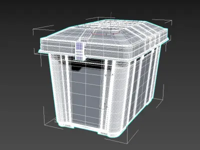 Plastic box 3D model purchase