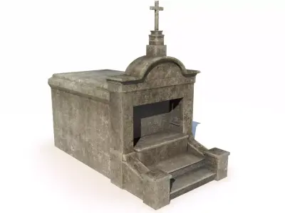 Mausoleum - tomb 2 Low-poly 3D model