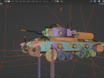    Tank   of the Great Britain WW2   Valentine III Free 3D model