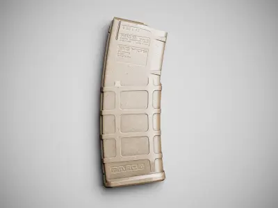 Magpul AR PMAG Gen2 Low-poly 3D model