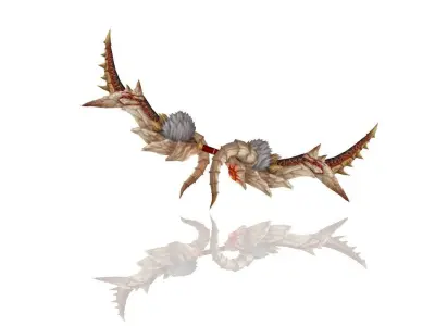 Volcano King Bow Low-poly 3D model