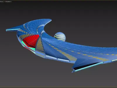spaceship design 3ds Max Model and Lumion 3D model
