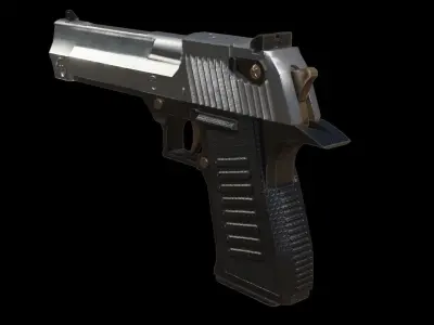 Pistol Gun Free low-poly 3D model