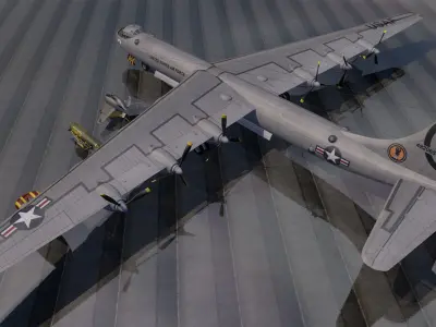Convair B-36H Peacemaker 3D model