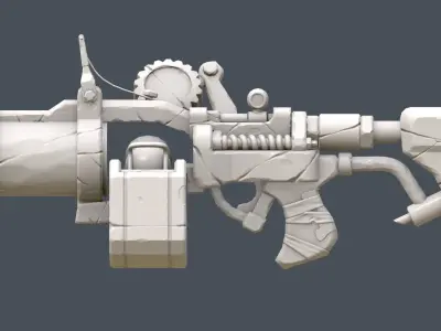 gun krisavchik fun-art Low-poly 3D model