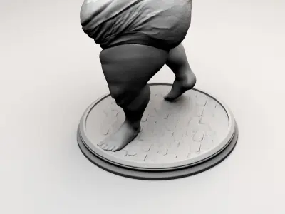Fat to Fitness Girl 3D print model