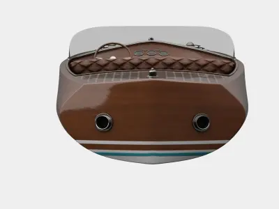 Wooden Run Boat 3D model