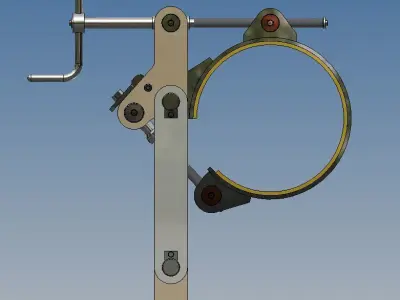 Band brake 250 mm diameter 3D model by domeniutony2