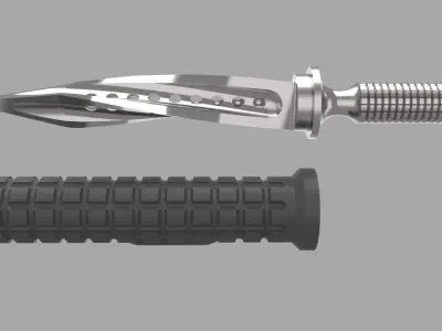 Combat Knife 3D model shop