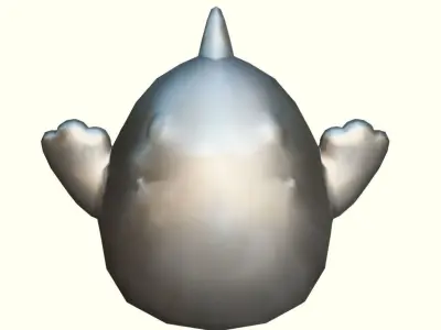 Dinosaur piggy bank  LP   Stylized  Low-poly 3D model