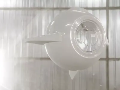 Sci fi orb Low-poly 3D model