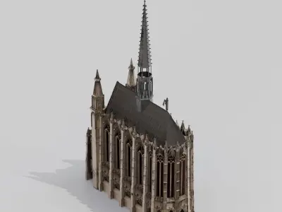 Sainte Chapelle Chapel Paris 3D model