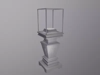 Antique Display Case Low-poly 3D model