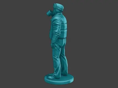 Actual Male Truck Driver AMTD 010 3D print model