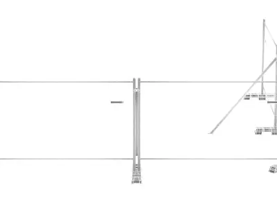 Mobile Fence 3D model