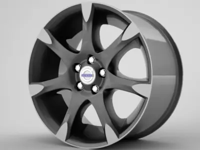 Volvo S60 rims collection 3D model
