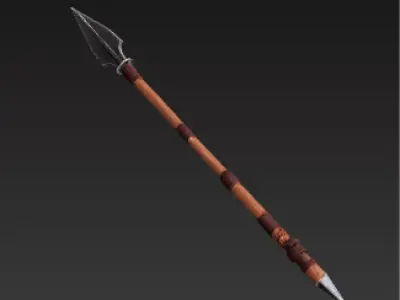 Medieval Longsword Bastard Sword  High Detail 3D Model Low-poly 3D model