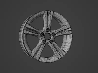 Car Wheel Free 3D model
