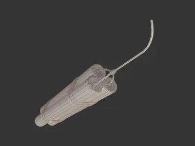 Dynamite Pack PBR Low-poly 3D model