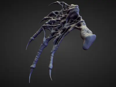 WING35 high poly sculpt 3D model
