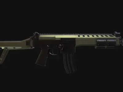 Brazillian - IA2 Rifle Free low-poly 3D model