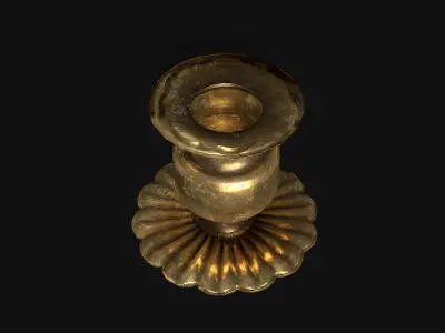 Antique Candle Stand - PBR 3D model