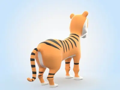 Tiger cartoon 3D model