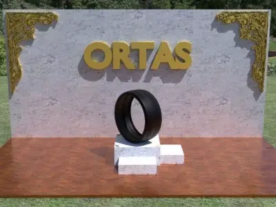 ORTAS TIRE NO 26 GAME READY Low-poly 3D model