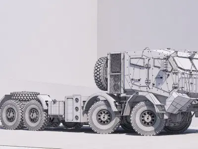 Custom vehicle 8x8 3d model 3D model