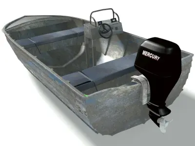 Alluminium Dory 3D model