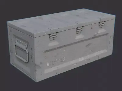 Military Loot Crate Regular Box Low-poly 3D model