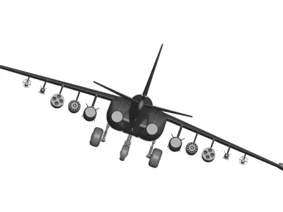 Sukhoi Su-25 3D model shop