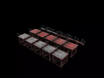 Industrial Platform all  3D model