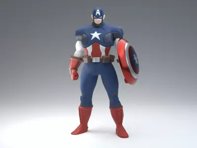 Captain America- MARVEL 3D model