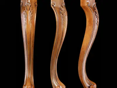 Classic leg 023 3D model