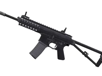 KAC PDW Low-poly 3D model
