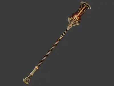 Staff Of The Scarlet Sands 3D model