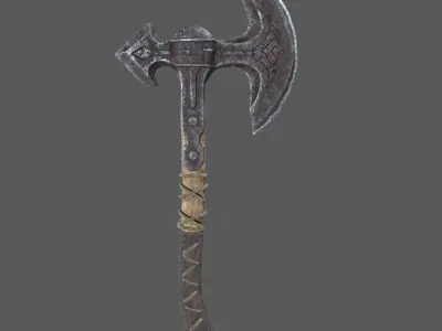 Medieval Axe 3D model