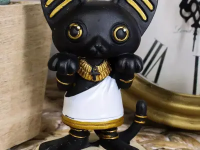 Goddess Bastet HQ 3D Printable 3D model