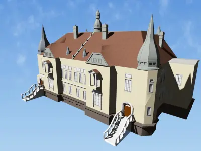 Historic mansion model 3D model