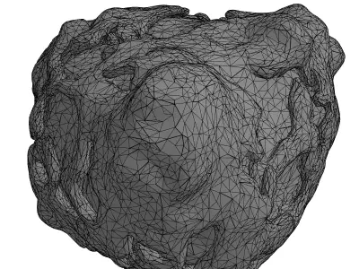 Glowing Organic SciFi Core Low-poly 3D model