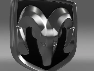 Dodge new Logo 3D model
