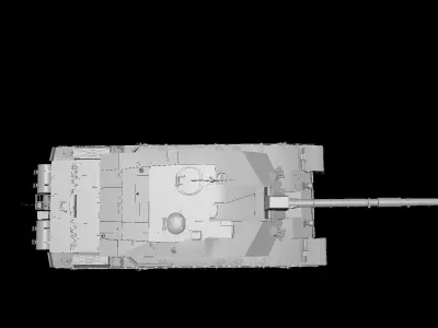 Chanllenger II Tanks Low-poly 3D model