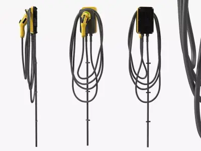EV Charger Station 3D model purchase