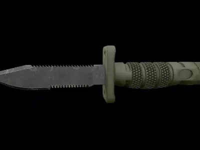 Aircrew Survival Egress Knife 3D model