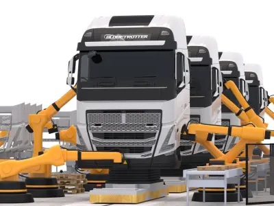 Truck Factory 3D model
